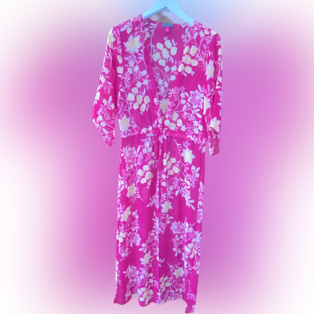 Vince Camuto Pink Duster Size M